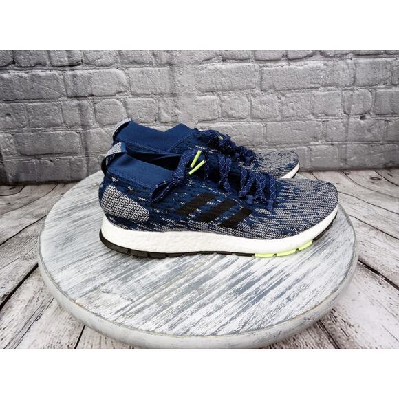 Adidas Pure Boost  Blue/yellow/black Men 12 Used No Box Very Clean Barely Worn - Picture 4 of 9